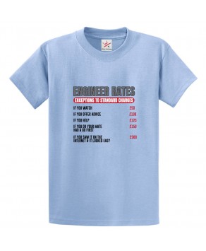 Engineer Rates Exception To Standard Charges Unisex Classic Kids and Adults T-Shirt For Engineers